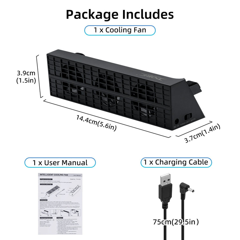 Load image into Gallery viewer, PS4 Slim Gaming Console Intelligent Cooling Fan - Polar Tech Australia
