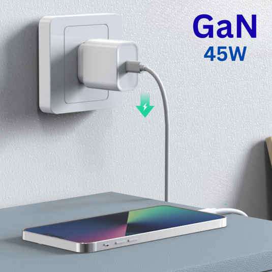 45W PD USB-C Type-C Port iPhone 17/16/15 & iPad Pro Air & MacBook Air - Wall Travelling Charger Adapter With Cable -  (SAA Approved/AU Plug) - Polar Tech Australia