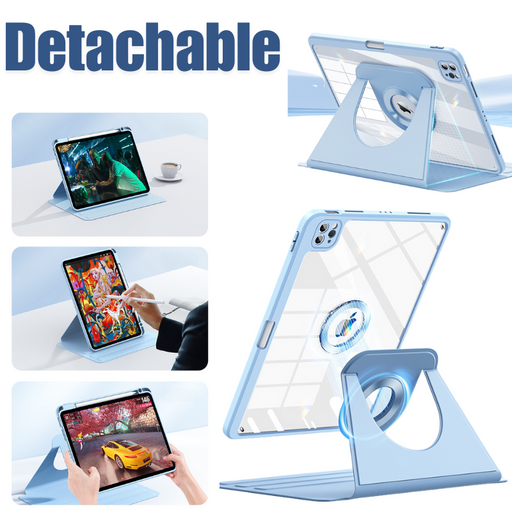 [Detachable] Apple iPad Air 6 11" & iPad Pro 11" & Air 4/5 10.9" - Smart Detachable 360 Degree Rotation Flip Stand Case - Polar Tech Australia