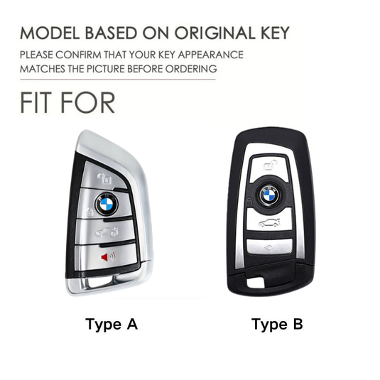 BMW Zinc Alloy + Leather Protection Car Key Fob Case Cover For 1, 2, 3, 5, 7 Series, X3, X5, X6 - i-Station Mobile Phone & Electronic Device Repair and Accessories