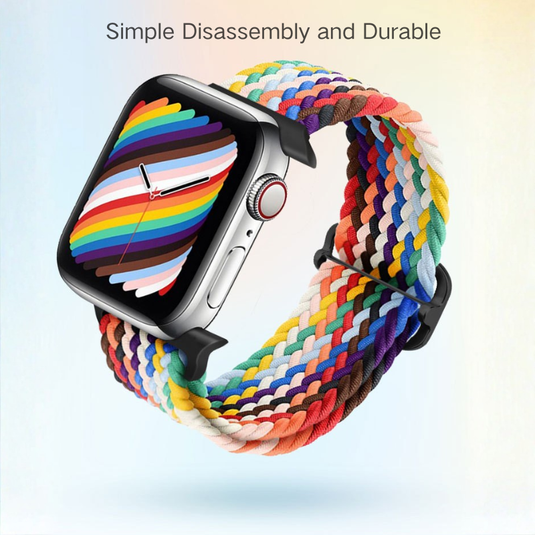 Apple Watch Series 1/2/3/4/5/SE/6/7/8 Nylon Magic Tape Adjustable Soft Breathable Sport Replacement Wristbands Strap - i-Station Mobile Phone & Electronic Device Repair and Accessories