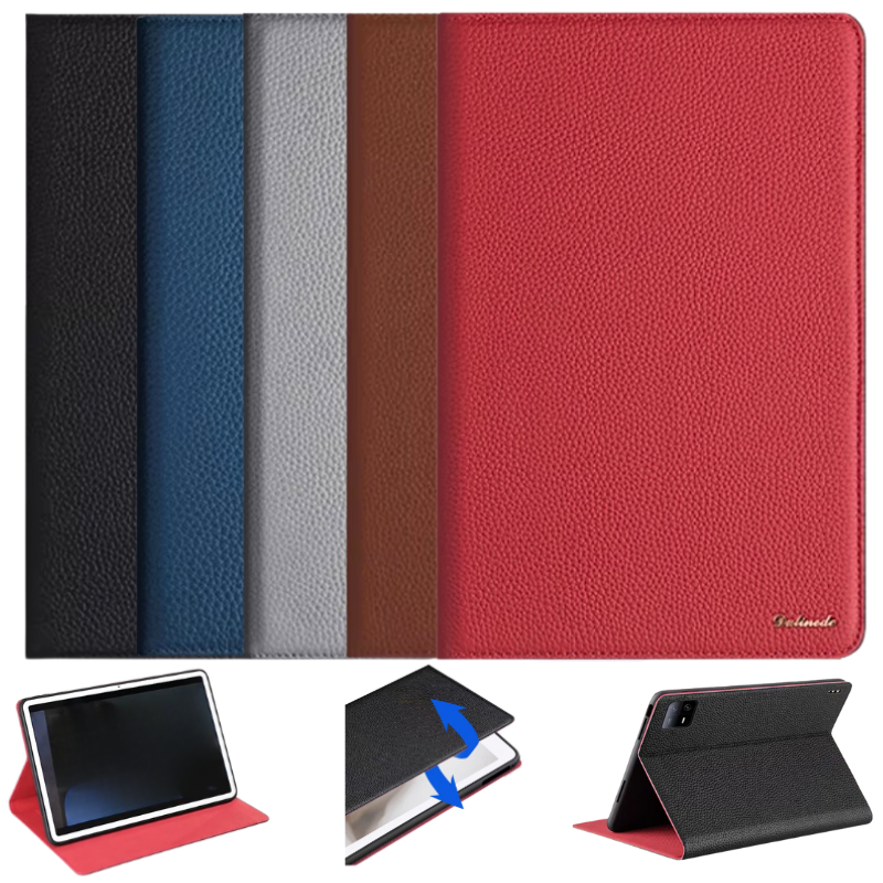 Xiaomi Mi Pad 4 8.0’’ (2018) Smart Genuine Leather Shockproof Flip Cover Case - i-Station Mobile Phone & Electronic Device Repair and Accessories