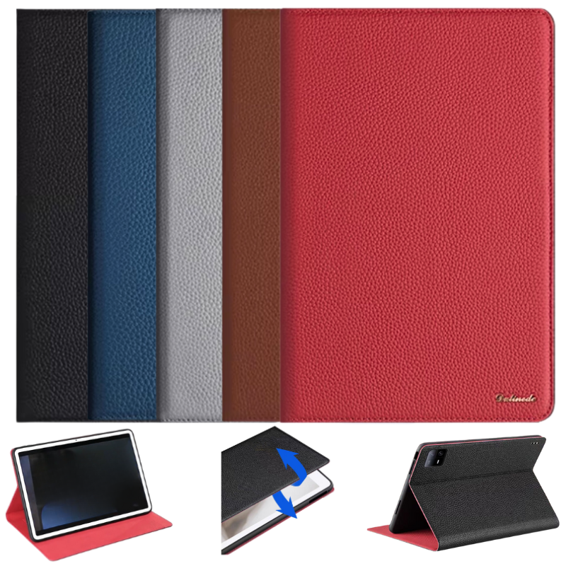 Load image into Gallery viewer, Xiaomi Mi Pad 6 Pro 11’’ 2023 Smart Genuine Leather Shockproof Flip Cover Case
