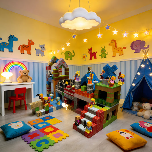 [400pcs] Minecraft Magnetic Building Blocks – 400pcs Random Mini Magnet Bricks Creative Educational Toy for Kids