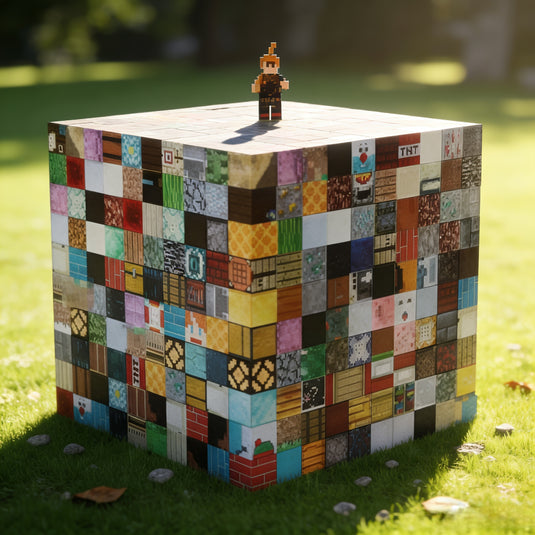 [400pcs] Minecraft Magnetic Building Blocks – 400pcs Random Mini Magnet Bricks Creative Educational Toy for Kids