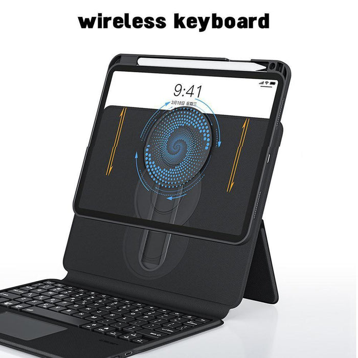 Apple iPad 10 / 10th (2022) 10.9” Magic 360 Rotation Detachable Smart Wireless Trackpad Keyboard Flip Case - Polar Tech Australia