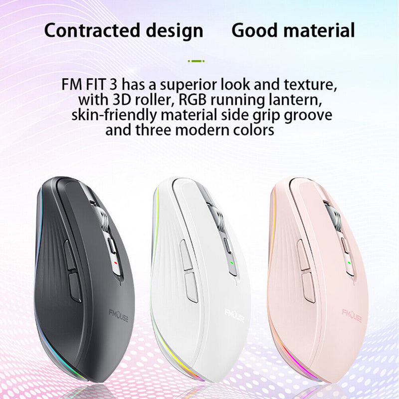 Load image into Gallery viewer, Wireless Mouse Bluetooth-compatible 5.1+2.4Ghz Rechargeable Dual Mode Silence Mouse
