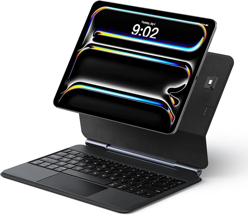 Load image into Gallery viewer, [Auto-Connect, No Charge Needed][Magic Keyboard] Apple iPad Air 4/5 &amp; Pro 11“ &amp; Air 11” M2/M3/M4 (2024/2025/2026) Smart Multi-Touch Trackpad Magnetic Wireless Keyboard Case With RGB Backlit
