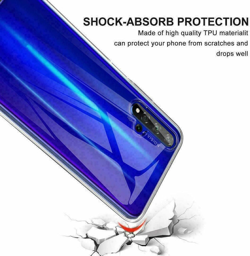 Load image into Gallery viewer, Motorola Moto E6i - AirPillow Cushion Transparent Soft Clear TPU Protective Case With 2PC 9H Tempered Glass Screen Protector
