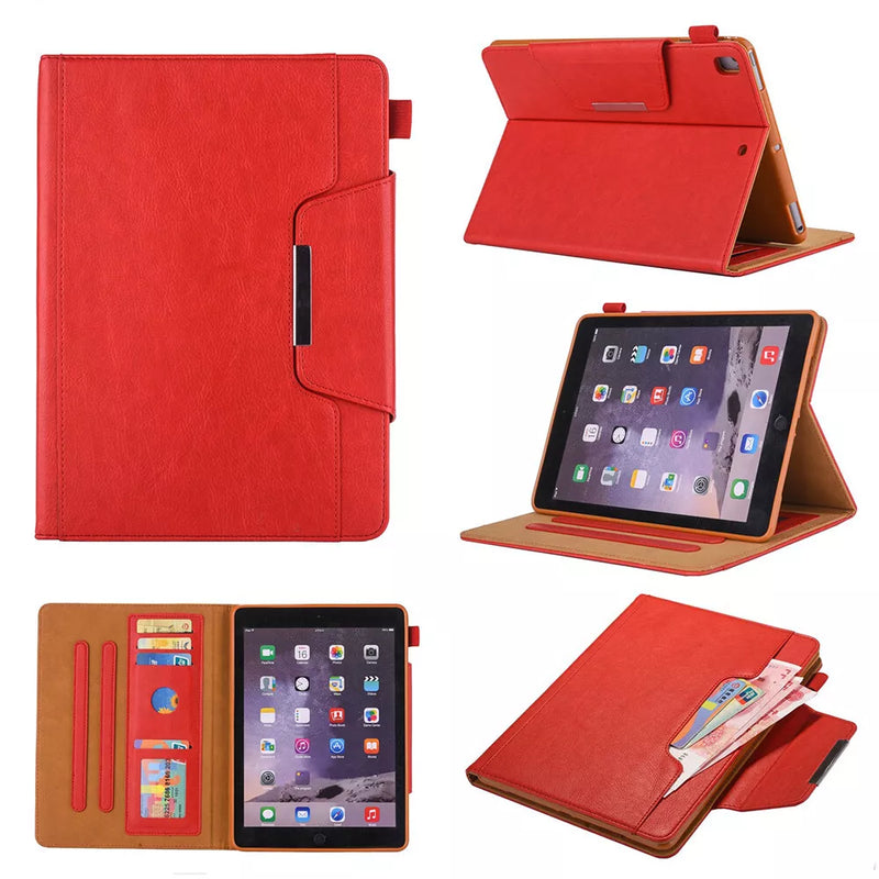 Load image into Gallery viewer, Apple iPad Air 11-inch M2 (2024) Business Style Folio Leather Shockproof Case
