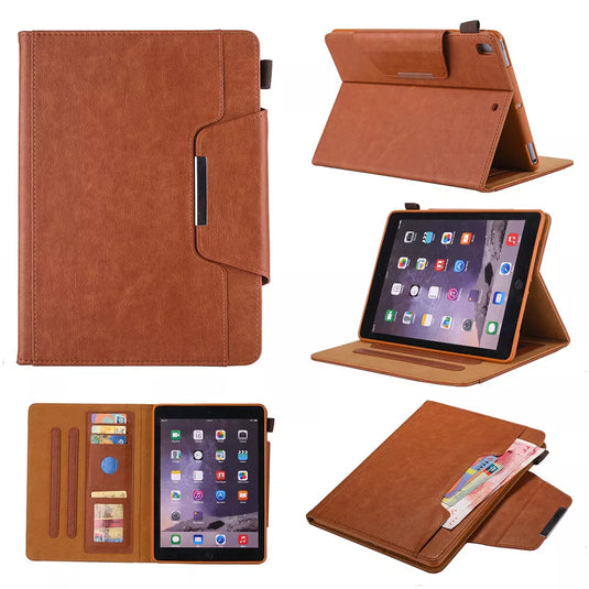 Apple iPad Pro 13-inch M4 (2024) Business Style Folio Leather Shockproof Case