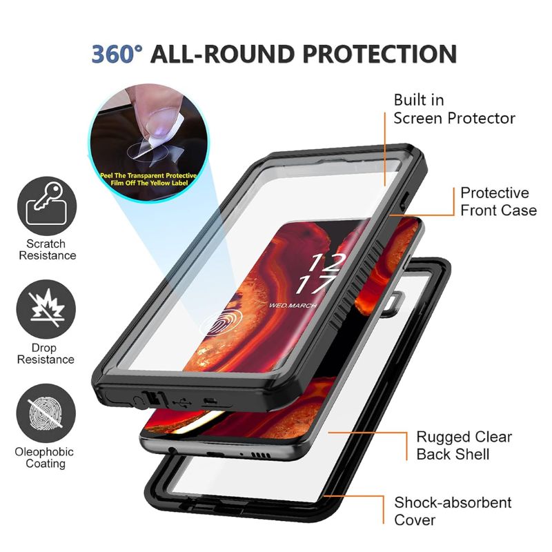 Load image into Gallery viewer, [FS Series] Samsung Galaxy S10(SM-G973)/S10 Plus(SM-G975) Redpepper Full Covered Waterproof Heavy Duty Tough Armor Case
