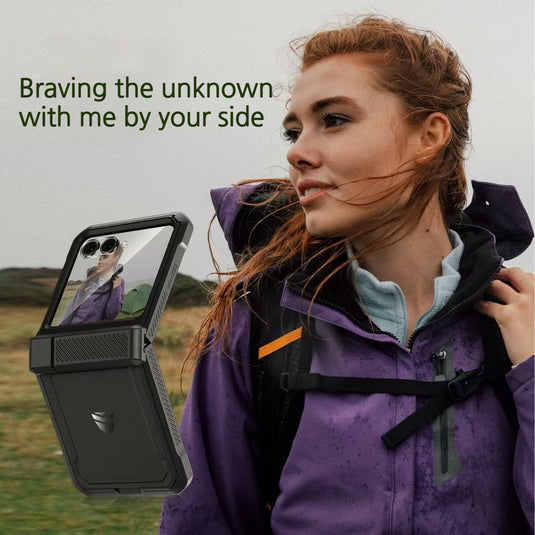 [Dual Kickstands] Motorola Moto Razr 60 - Dexnor Military-Grade Magnetic Case With Shockproof Hinge Cover