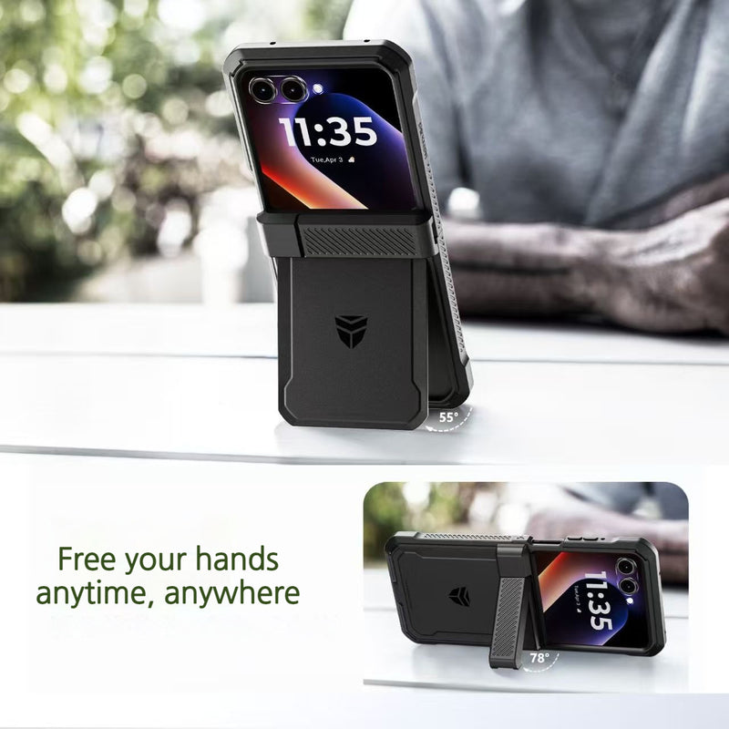 Load image into Gallery viewer, [Dual Kickstands] Motorola Moto Razr 60 - Dexnor Military-Grade Magnetic Case With Shockproof Hinge Cover
