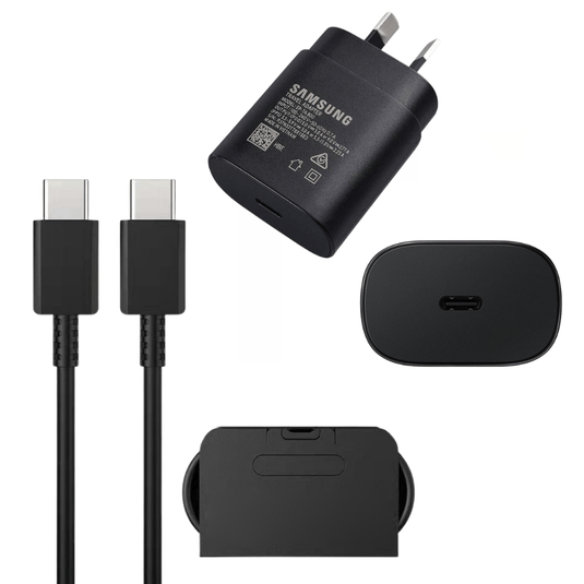 Samsung 25W Fast PD Type-C USB-C Port Wall Charger Traveller Power Adapter With Cable- (AU Plug) - Polar Tech Australia