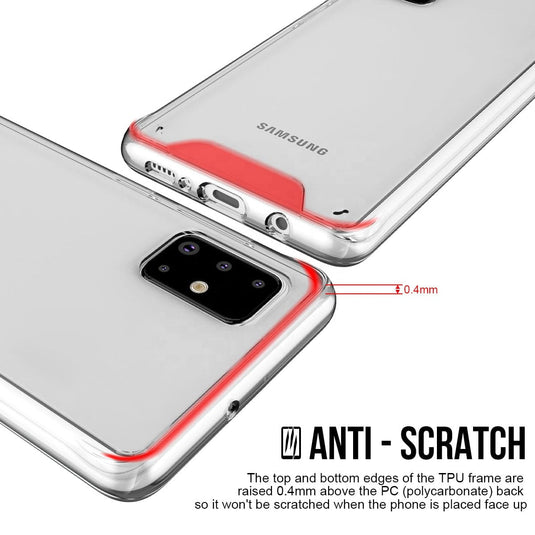 Samsung Galaxy A22 4G & 5G SPACE Transparent Rugged Clear Shockproof Case Cover - Polar Tech Australia