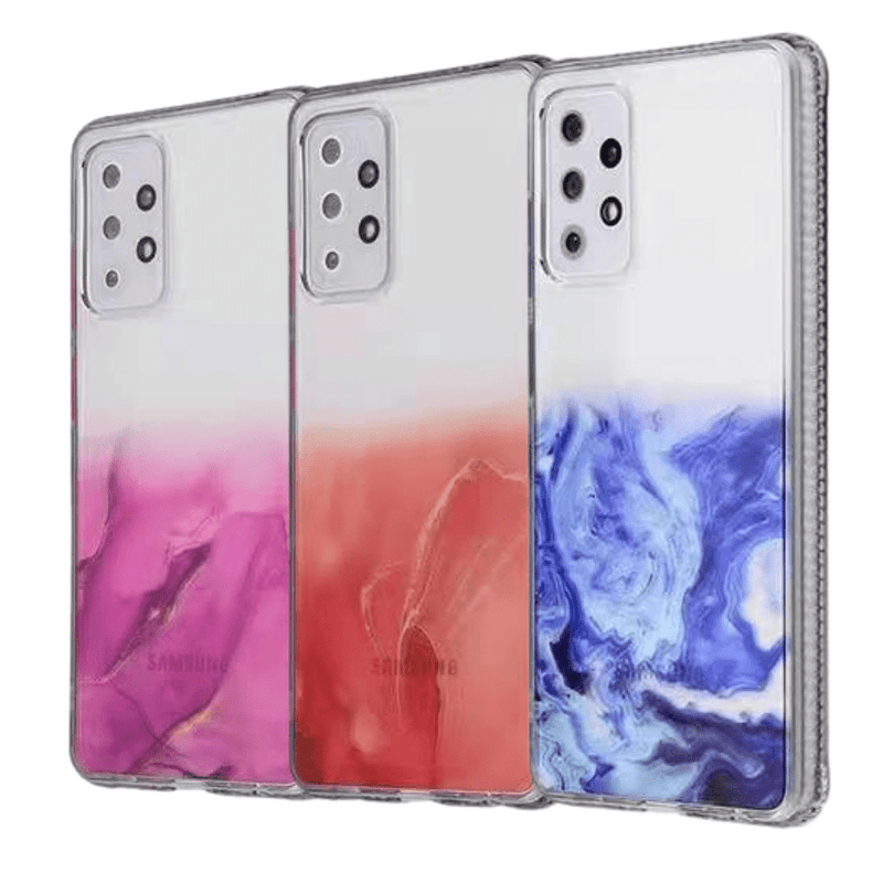 Load image into Gallery viewer, Samsung Galaxy A52 4G/A52 5G/A52s TPU Transparent Cloud Paint Soft Rubber Case - Polar Tech Australia
