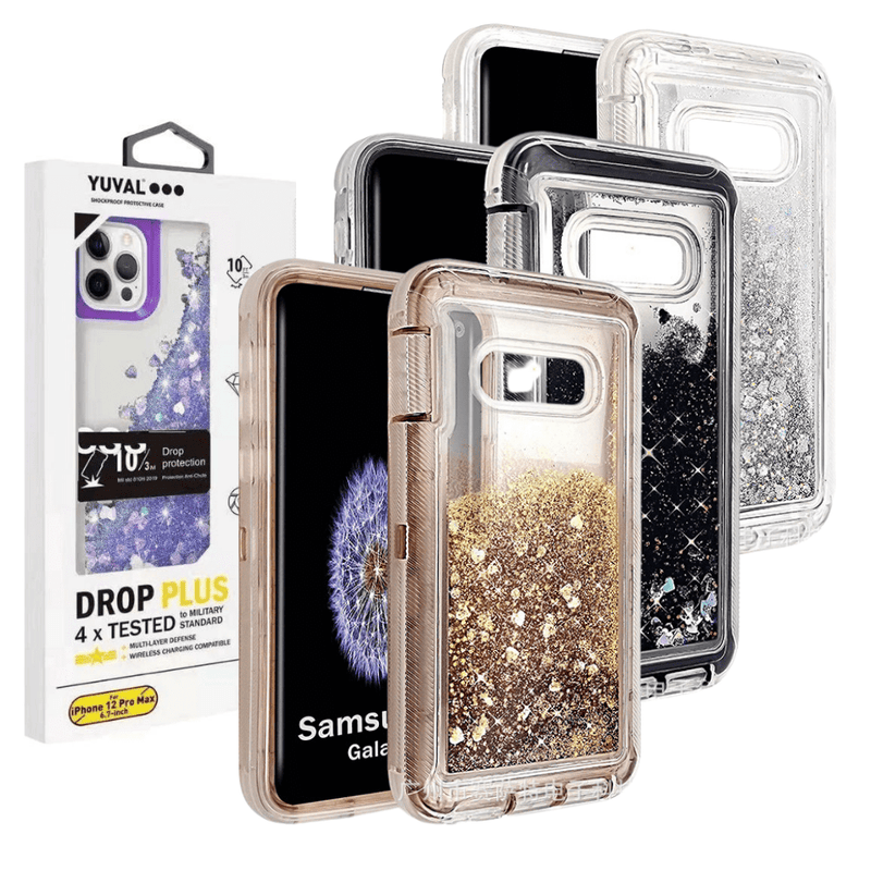 Load image into Gallery viewer, Samsung Galaxy S10/S10 Plus Glitter Clear Transparent Liquid Sand Watering Case - Polar Tech Australia
