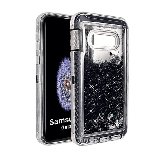 Samsung Galaxy S10/S10 Plus Glitter Clear Transparent Liquid Sand Watering Case - Polar Tech Australia