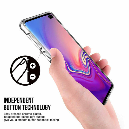 Samsung Galaxy S10/S10e/S10 Plus/S10 5G SPACE Transparent Rugged Clear Shockproof Case Cover - Polar Tech Australia