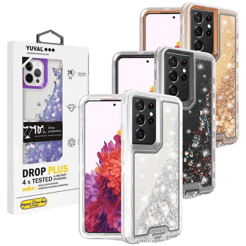 Load image into Gallery viewer, Samsung Galaxy S21/S21 Plus/S21 Ultra Glitter Clear Transparent Liquid Sand Watering Case - Polar Tech Australia
