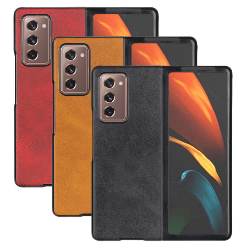 Samsung Galaxy Z Fold 2 5G Business Style Smart Leather Cover Case - Polar Tech Australia