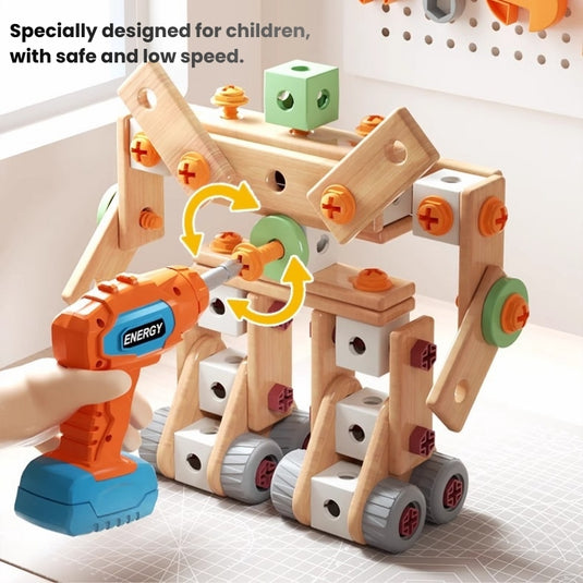 Kids DIY Assembly Construction Tool Set – Creative Building & Parent-Child Interactive Learning Toy - i-Station Mobile Phone & Electronic Device Repair and Accessories