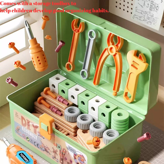 Kids DIY Assembly Construction Tool Set – Creative Building & Parent-Child Interactive Learning Toy - i-Station Mobile Phone & Electronic Device Repair and Accessories