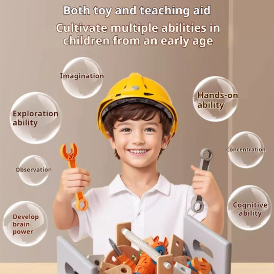 Kids DIY Assembly Construction Tool Set – Creative Building & Parent-Child Interactive Learning Toy - i-Station Mobile Phone & Electronic Device Repair and Accessories