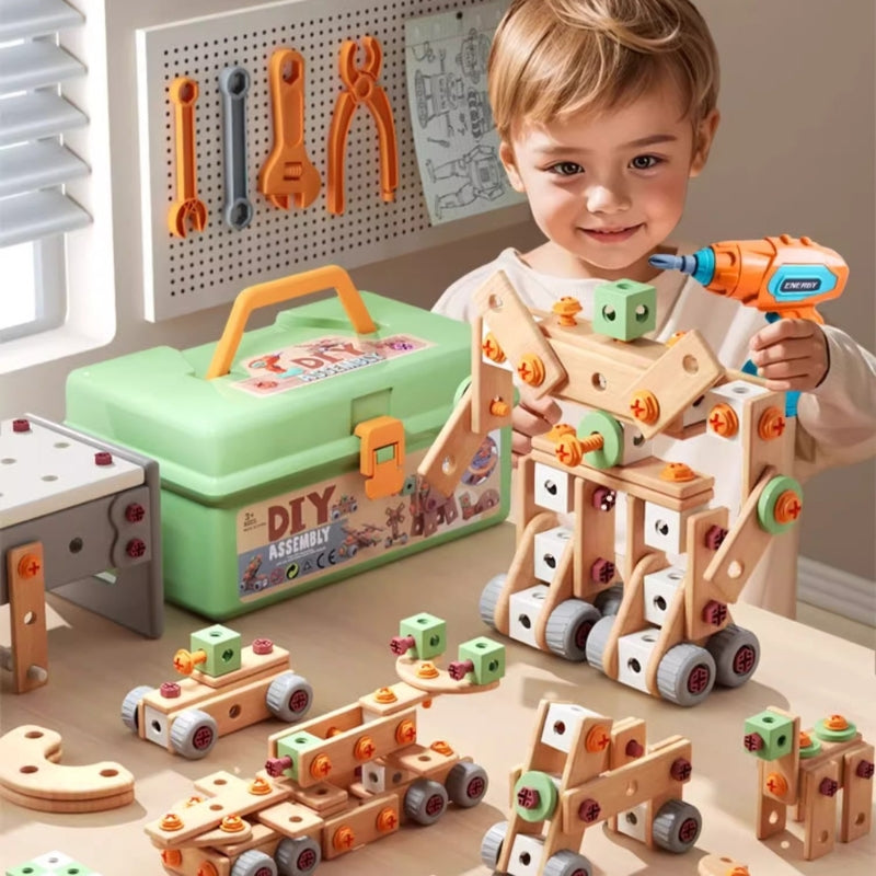 Load image into Gallery viewer, Kids DIY Assembly Construction Tool Set – Creative Building &amp; Parent-Child Interactive Learning Toy - i-Station Mobile Phone &amp; Electronic Device Repair and Accessories
