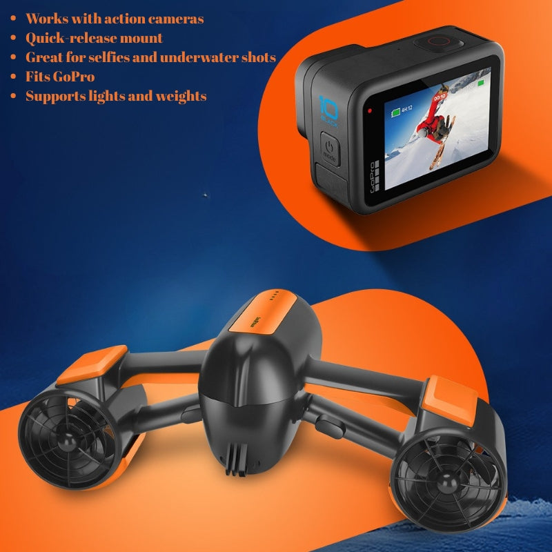 Load image into Gallery viewer, 50m Depth Underwater Scooter – 1.8m/s Speed Snorkeling &amp; Diving Seascooter - i-Station Mobile Phone &amp; Electronic Device Repair and Accessories
