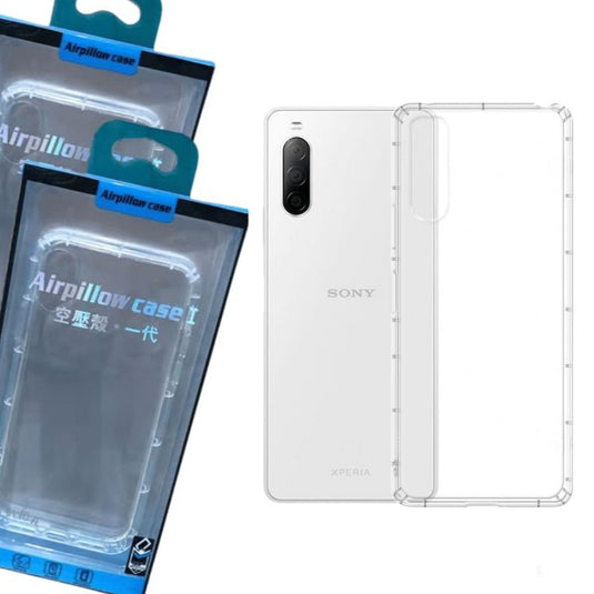 Sony Xperia 10 II - AirPillow Cushion Clear Transparent Back Cover Case