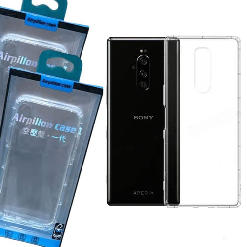 Sony Xperia 1 / XZ4 - AirPillow Cushion Clear Transparent Back Cover Case