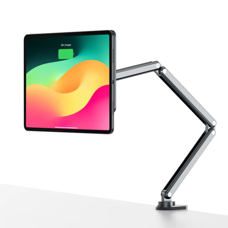Load image into Gallery viewer, KUXIU X36 Pro MAX iPad Magnetic Charging Stand Aluminum Alloy Boom Arm Adjustable Tablet Stand - EdgeFollow
