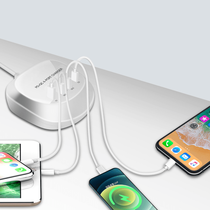 [T3P] Universal Phone Tablet 40W PD+QC 4 Port USB Type-C Wall Charger Charging Power Adapter (AU Plug)