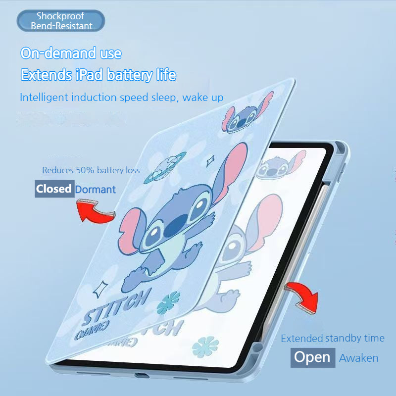 Load image into Gallery viewer, Apple iPad Air 13-inch M2/M3 (2024/2025) Stitch Smart 360° Degree Rotate Stand Shockproof Flip Cover Case
