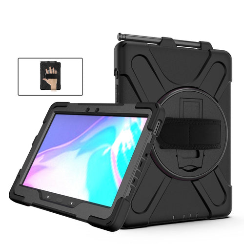 Samsung Galaxy Tab Active Pro 10.1 2019 (T540/T545) Heavy Duty 360 Degree Rotate Stand Hand Strap Case - Polar Tech Australia