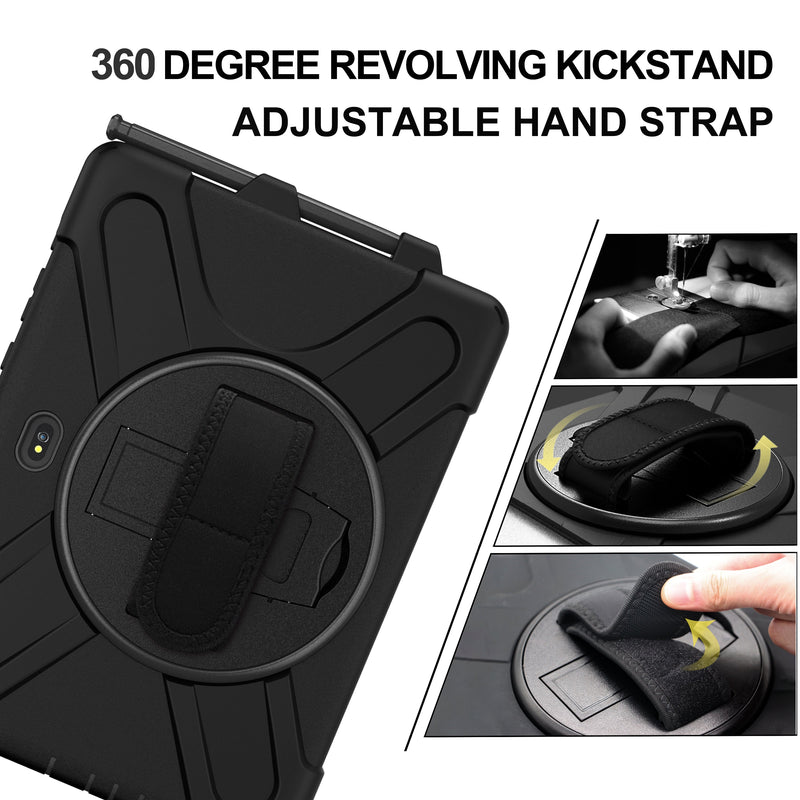 Load image into Gallery viewer, Samsung Galaxy Tab Active Pro 10.1 2019 (T540/T545) Heavy Duty 360 Degree Rotate Stand Hand Strap Case - Polar Tech Australia
