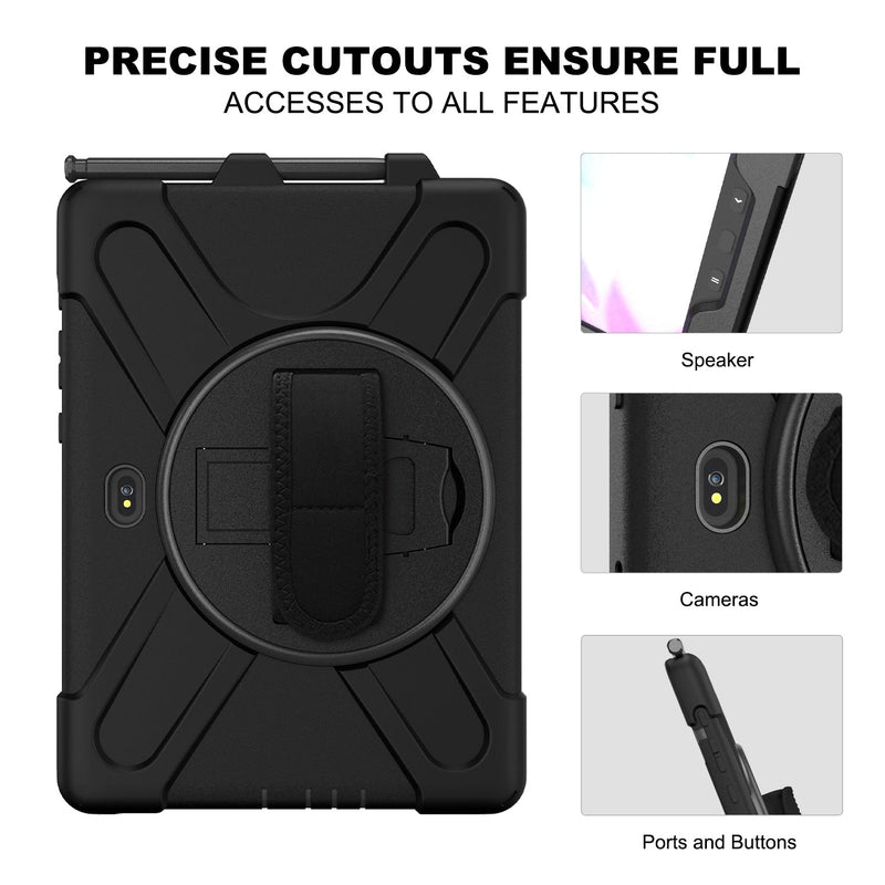 Load image into Gallery viewer, Samsung Galaxy Tab Active Pro 10.1 2019 (T540/T545) Heavy Duty 360 Degree Rotate Stand Hand Strap Case - Polar Tech Australia
