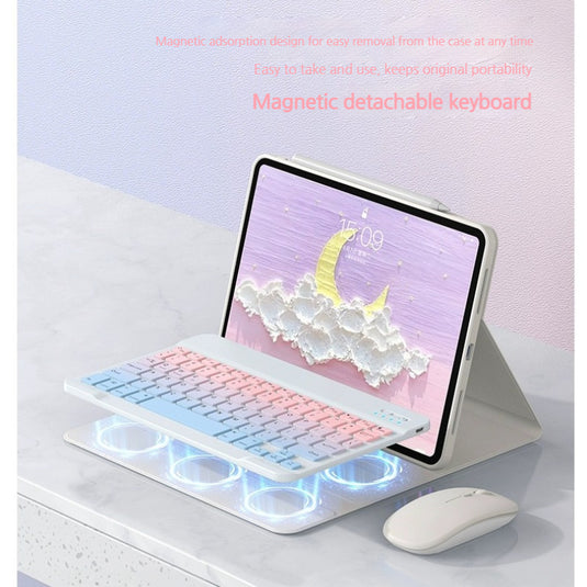 [Detachable][With Backlight] Lenovo Idea Tab Pro 12.7" 2025 (TB373FU/TB375FC) Gradient Wireless Bluetooth Keyboard Case with Trackpad