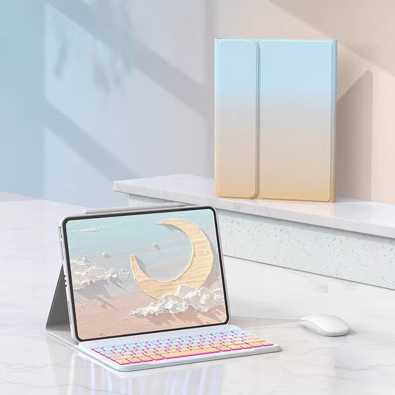 Load image into Gallery viewer, [Detachable][With Backlight] Lenovo Idea Tab Pro 12.7&quot; 2025 (TB373FU/TB375FC) Gradient Wireless Bluetooth Keyboard Case with Trackpad
