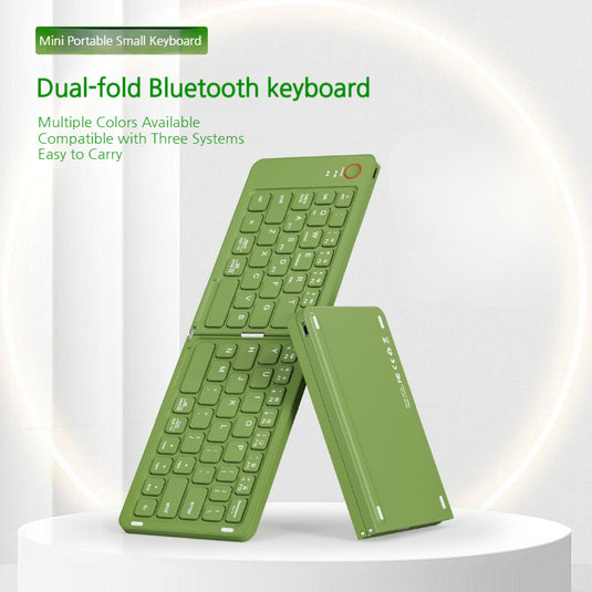 Portable Wireless Foldable Bluetooth Keyboard for iPad, Lenovo & Samsung Tablets