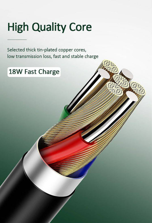 US-SJ406 U43 Type-C TO Lightning PD Fast Charging & Data Cable - Polar Tech Australia