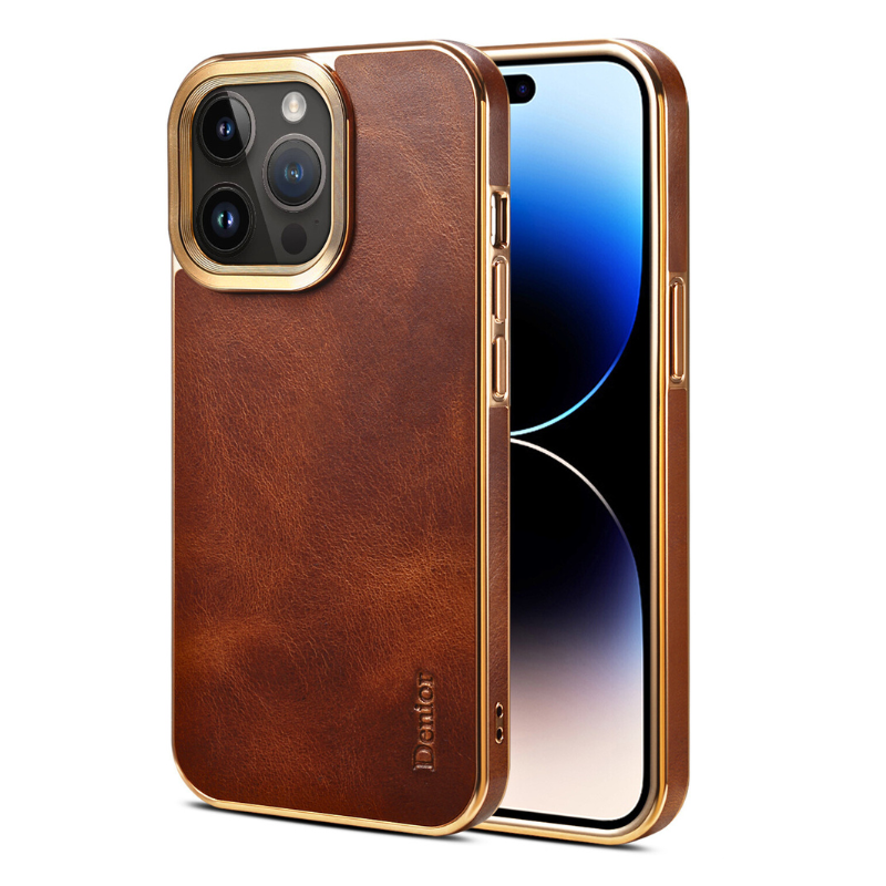 Apple iPhone 12/Pro/Max - Oil Waxed Full Grain Anti-Scratch Shockproof Drop Proof Genuine Leather Series Case - i-Station Mobile Phone & Electronic Device Repair and Accessories