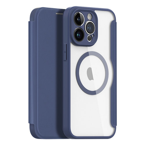 [With Card Slot][Magsafe Compatible] Apple iPhone 16/Plus/Pro/Max - Magnetic Catch Transparent Shockproof Flip PU Leather Wallet Series Case