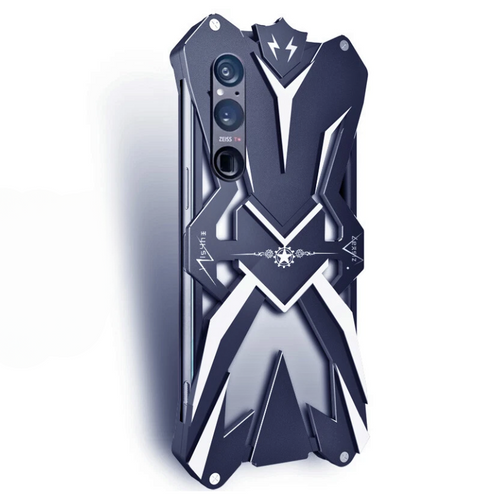 Sony Xperia 1 III - New Style Metal Armor Heavy Duty Series Case - Black