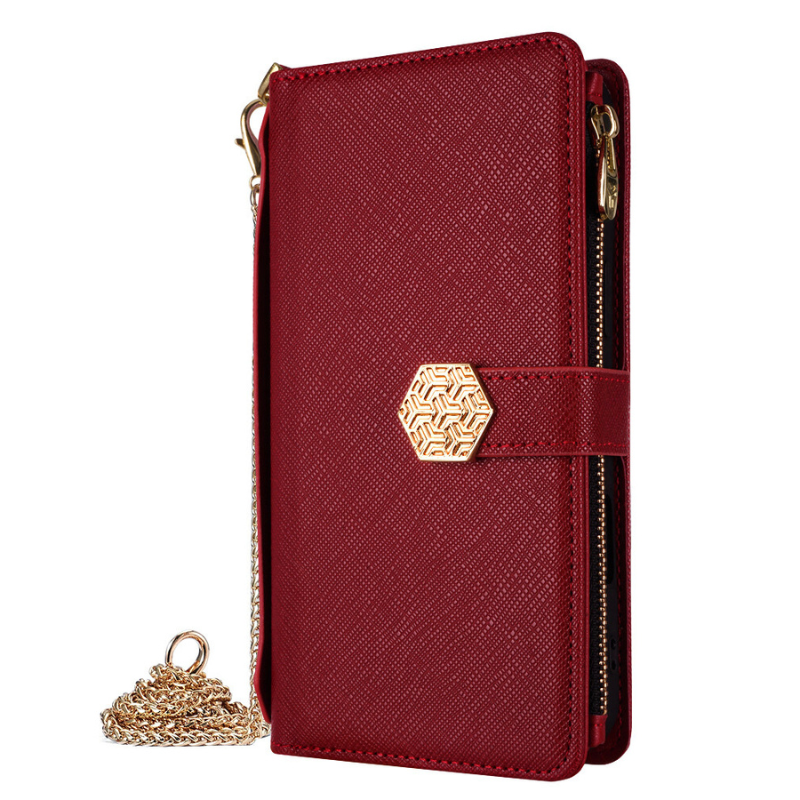 Load image into Gallery viewer, Sony Xperia Ace II - Women&#39;s Crossbody PU Leather Wallet Series Case With Metal Chain - i-Station Mobile Phone &amp; Electronic Device Repair and Accessories
