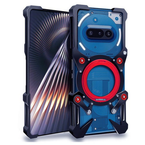 [With 360° Rotating Stand] Nothing Phone (3a)/Pro Aluminum Alloy Metal Frame Shockproof Case - i-Station Mobile Phone & Electronic Device Repair and Accessories