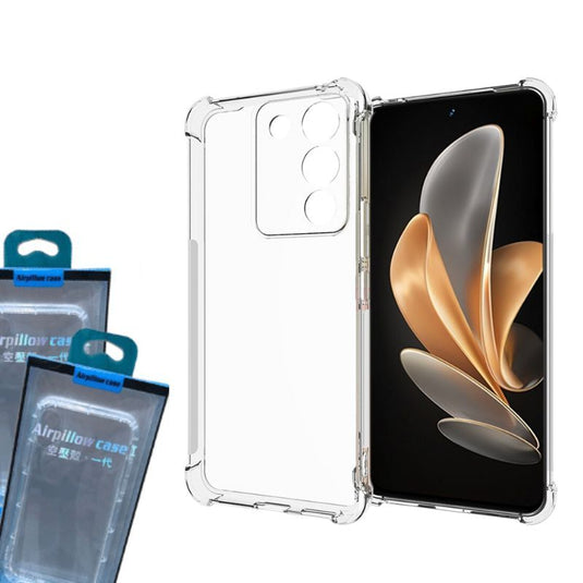 Vivo V29e / Y200 / V30 Lite AirPillow Cushion Clear Transparent Back Cover Case