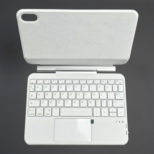 Apple iPad Mini 8.3'' 6/7th Gen (2021/2024) - Easy-Set Floating Cantilever Stand Precision Multi-Touch Trackpad Smart Wireless Keyboard Case With Backlit Keys